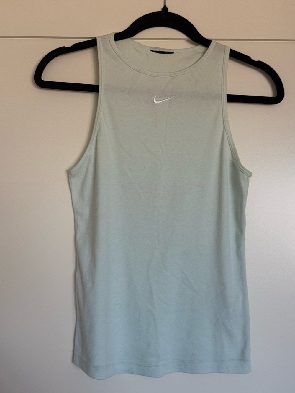 Nike Women’s Mint Green Sleeveless Tank with White Swoosh